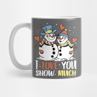 Warm Winter Hugs: Snowmen in Love Mug